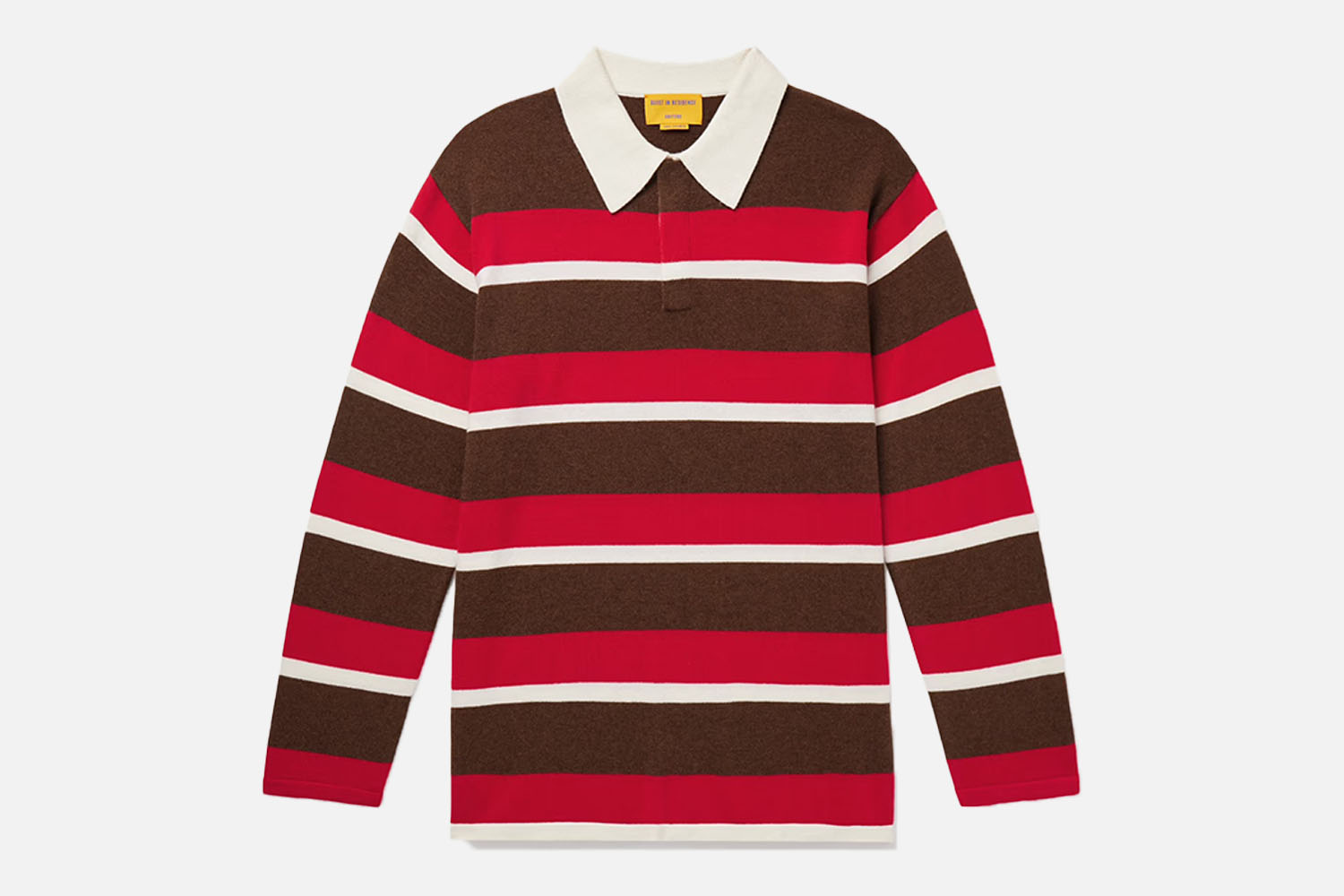 Guest In Residence Rugby Striped Cashmere Polo Shirt