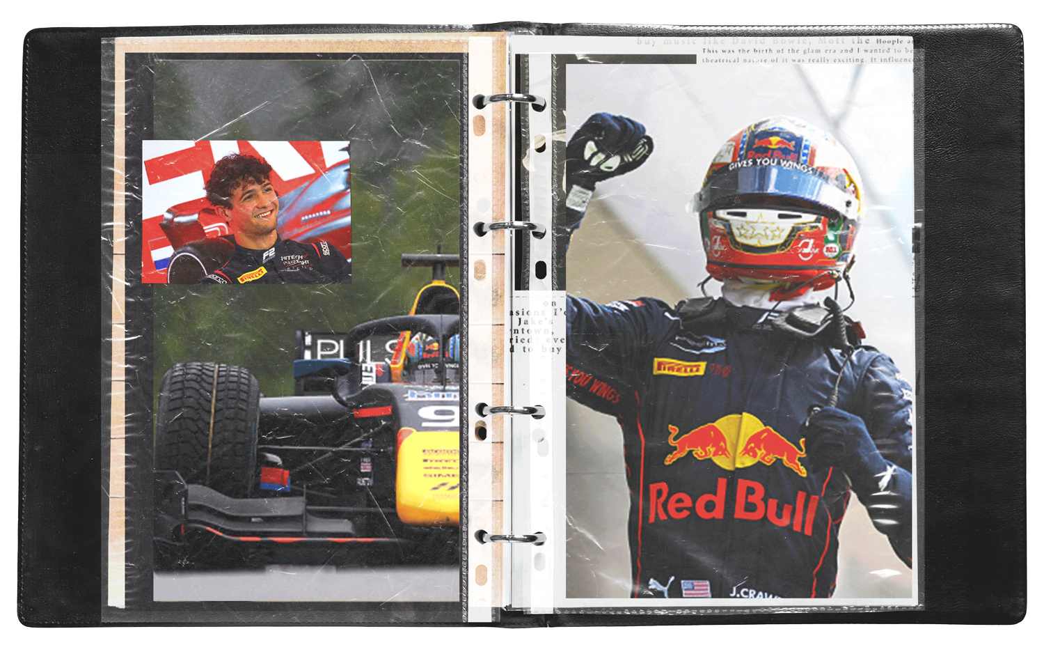Race car driver Jak Crawford when he was part of the Red Bull Junior Team