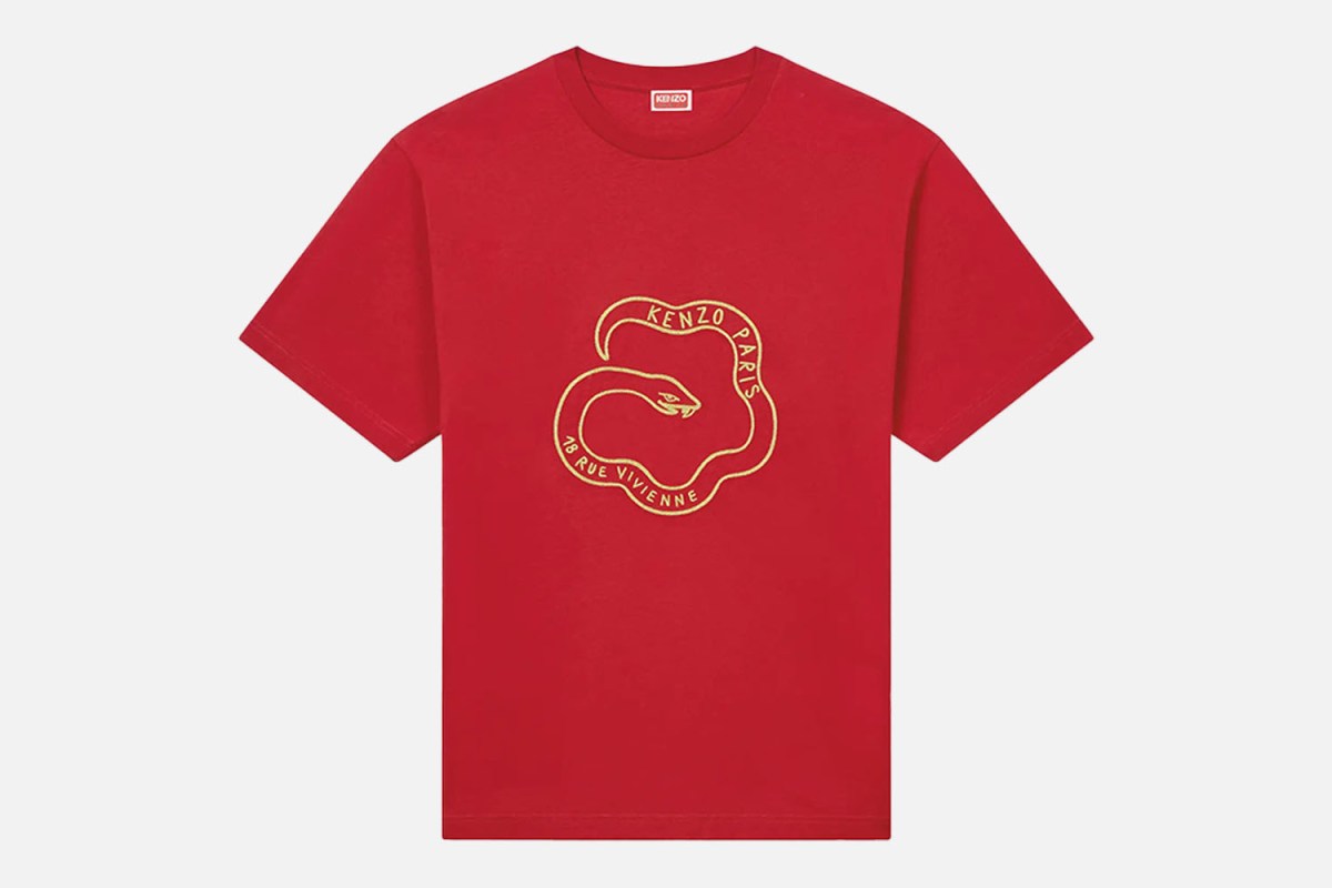 Kenzo Paris ‘Lunar New Year’ Embroidered Oversized T-Shirt