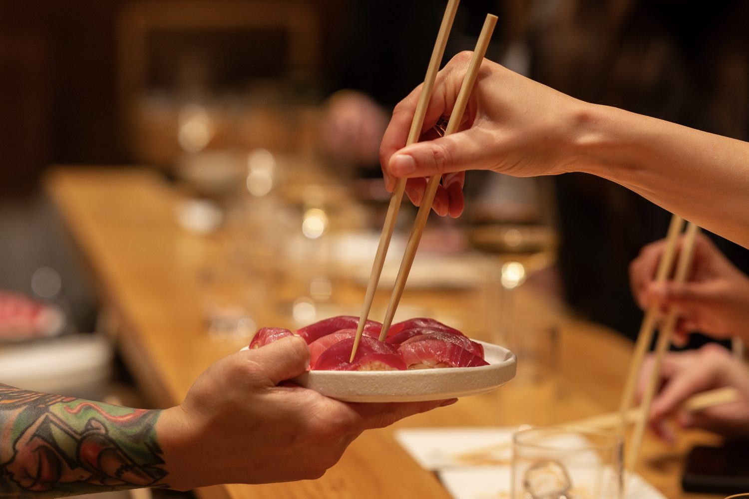 Tuna served at Namo after the breakdown