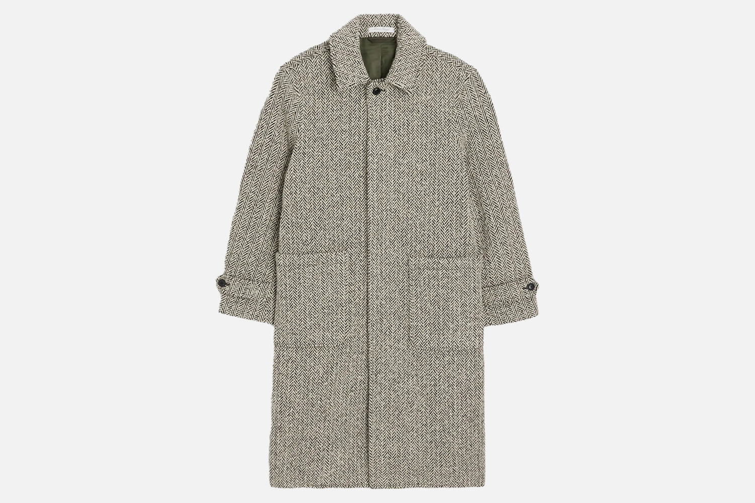 Todd Snyder Oversized Herringbone Polo Coat