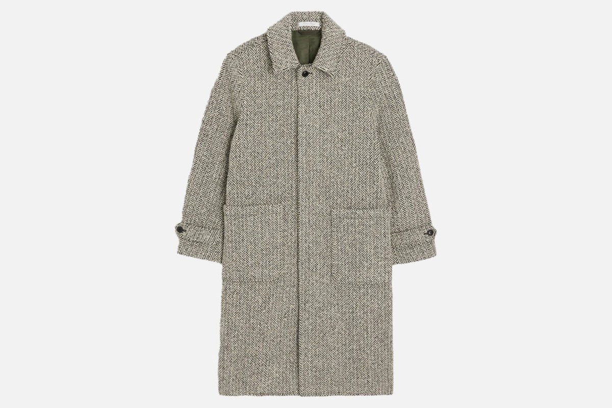 Todd Snyder Oversized Herringbone Polo Coat