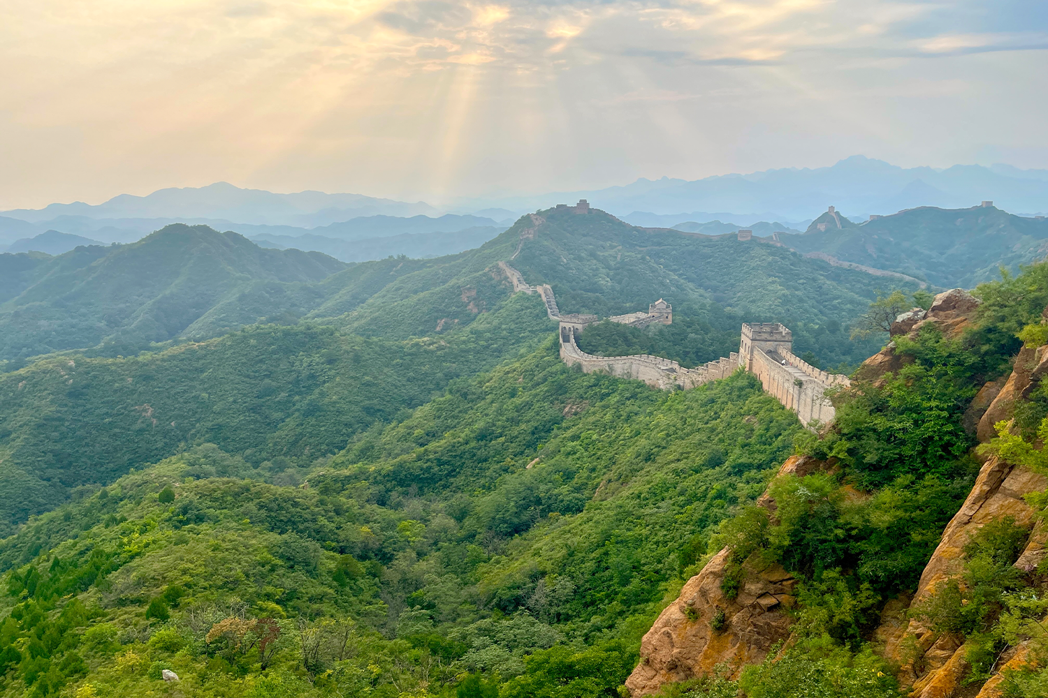 "A thin line of greyish-brown stone snaking into the horizon on either side — took my breath away."