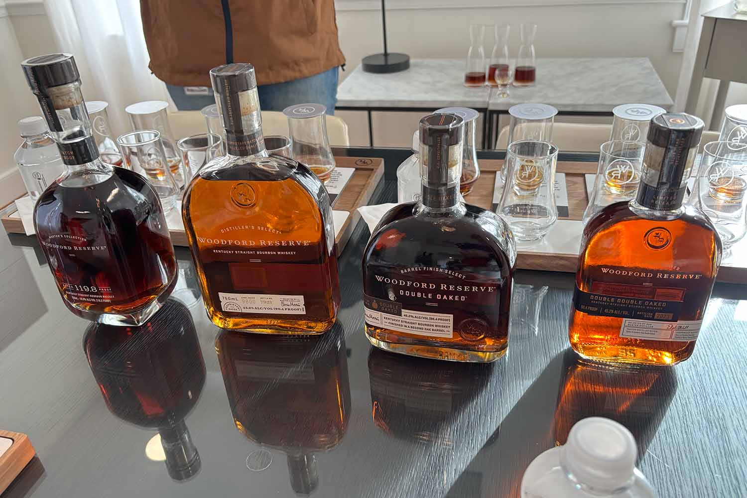 Some previous and current Woodford Reserve bottles
