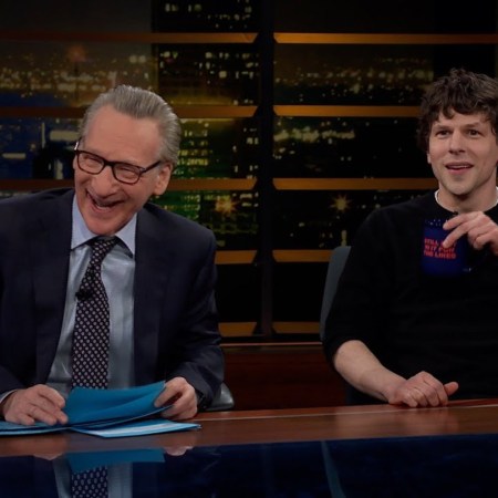Bill Maher and Jesse Eisenberg