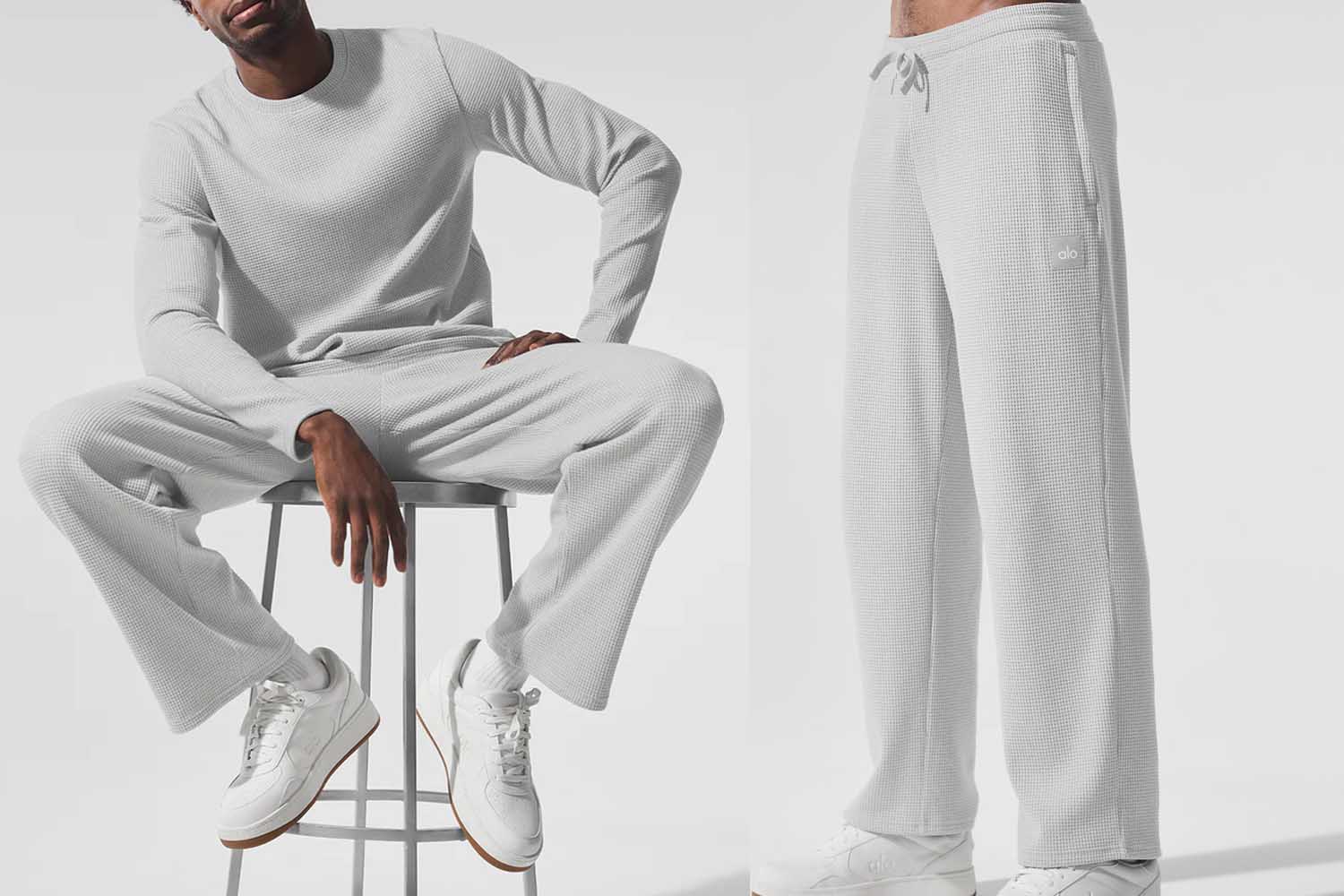 Alo Elevate Waffle Straight Leg Pant