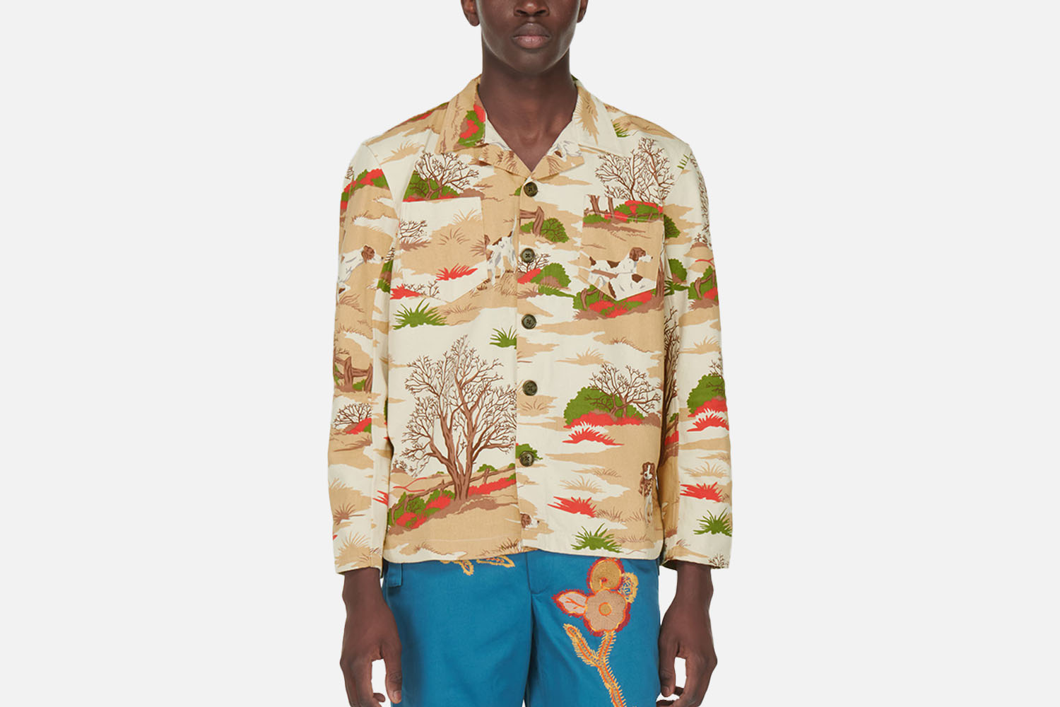 Bode Printed Cotton Shirt