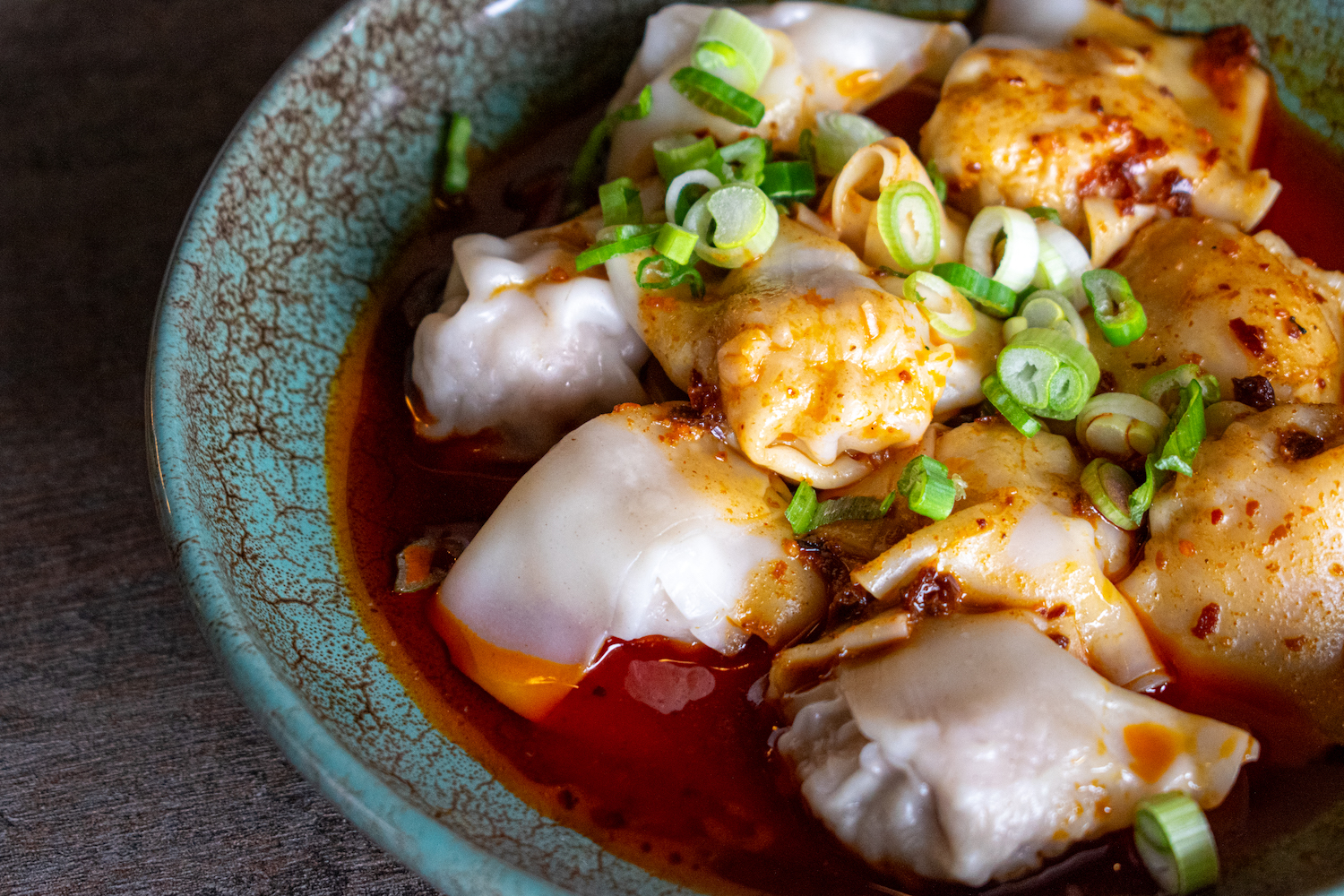The hot oil wontons from Duck N Bao