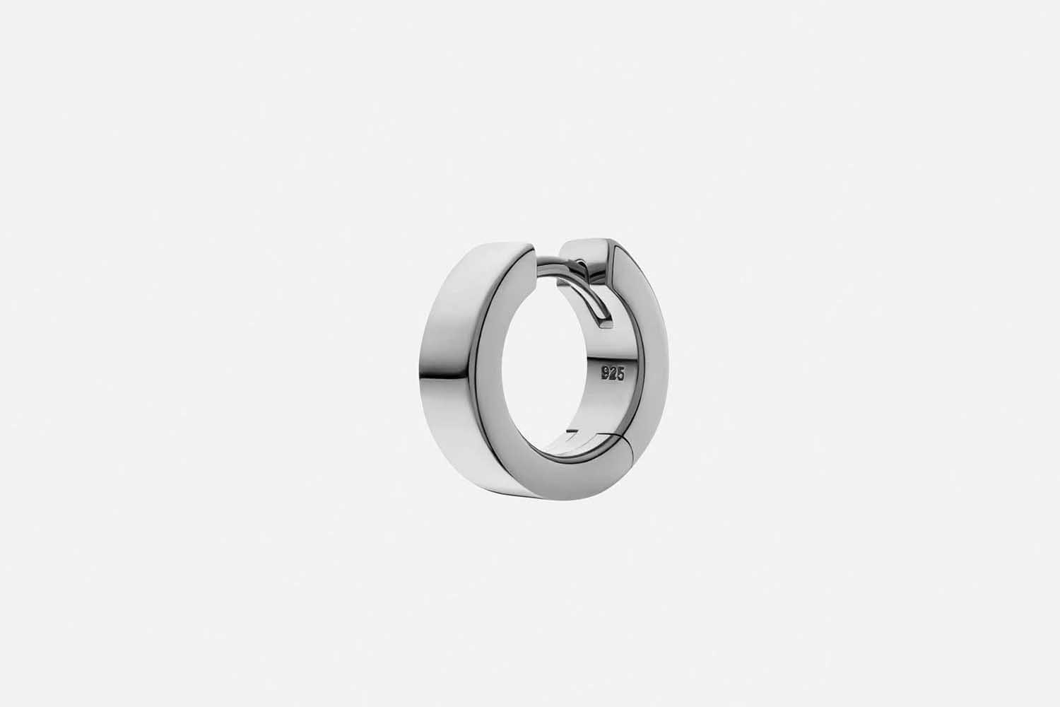 Miansai 4mm Huggie Earring Sterling Silver