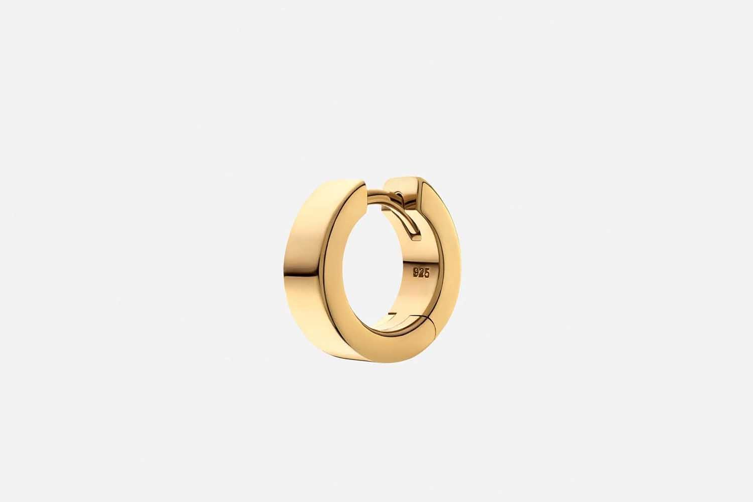 Miansai 4mm Huggie Earring Gold Vermeil
