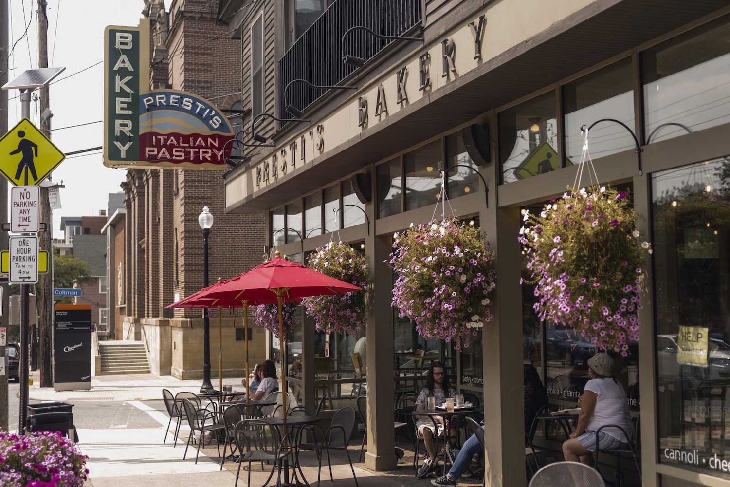 Exterior of Presti's bakery