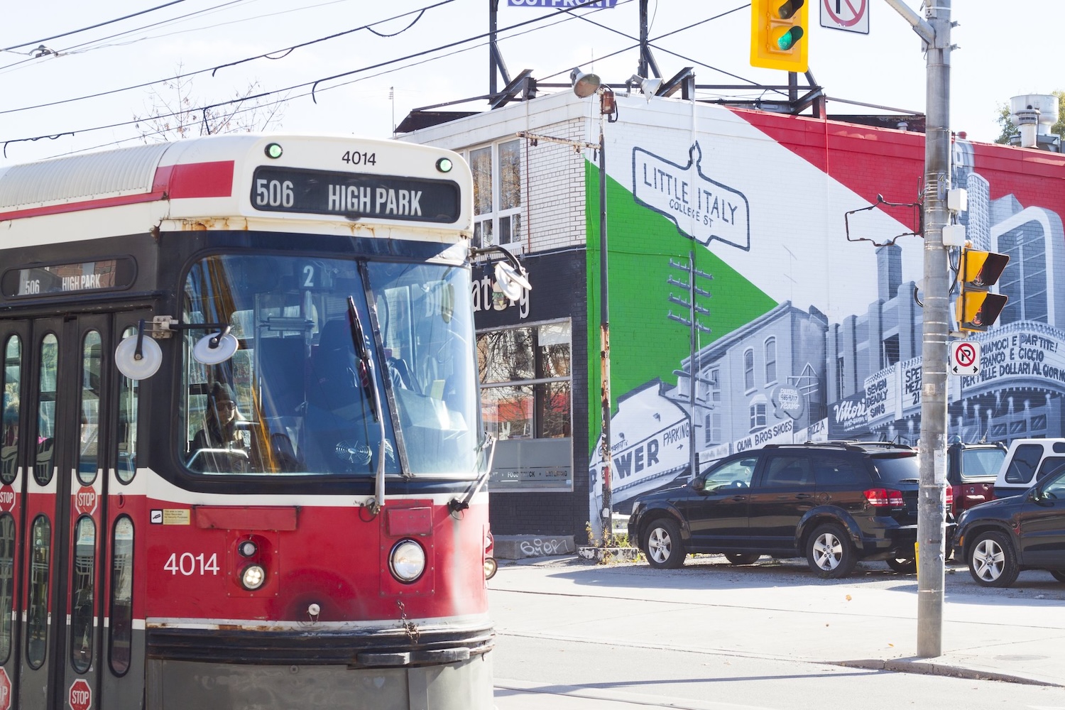 Toronto Little Italy, with the 306/506 streetcar