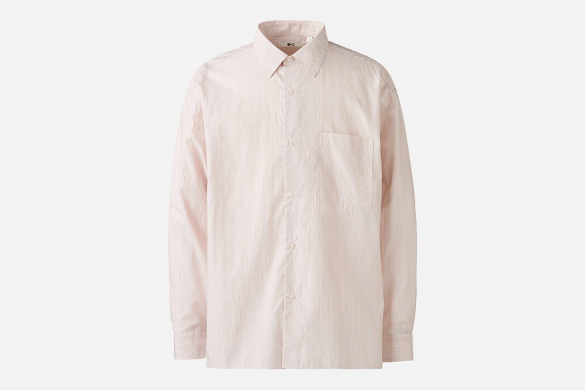 Uniqlo: C Broadcloth Oversized Striped Shirt