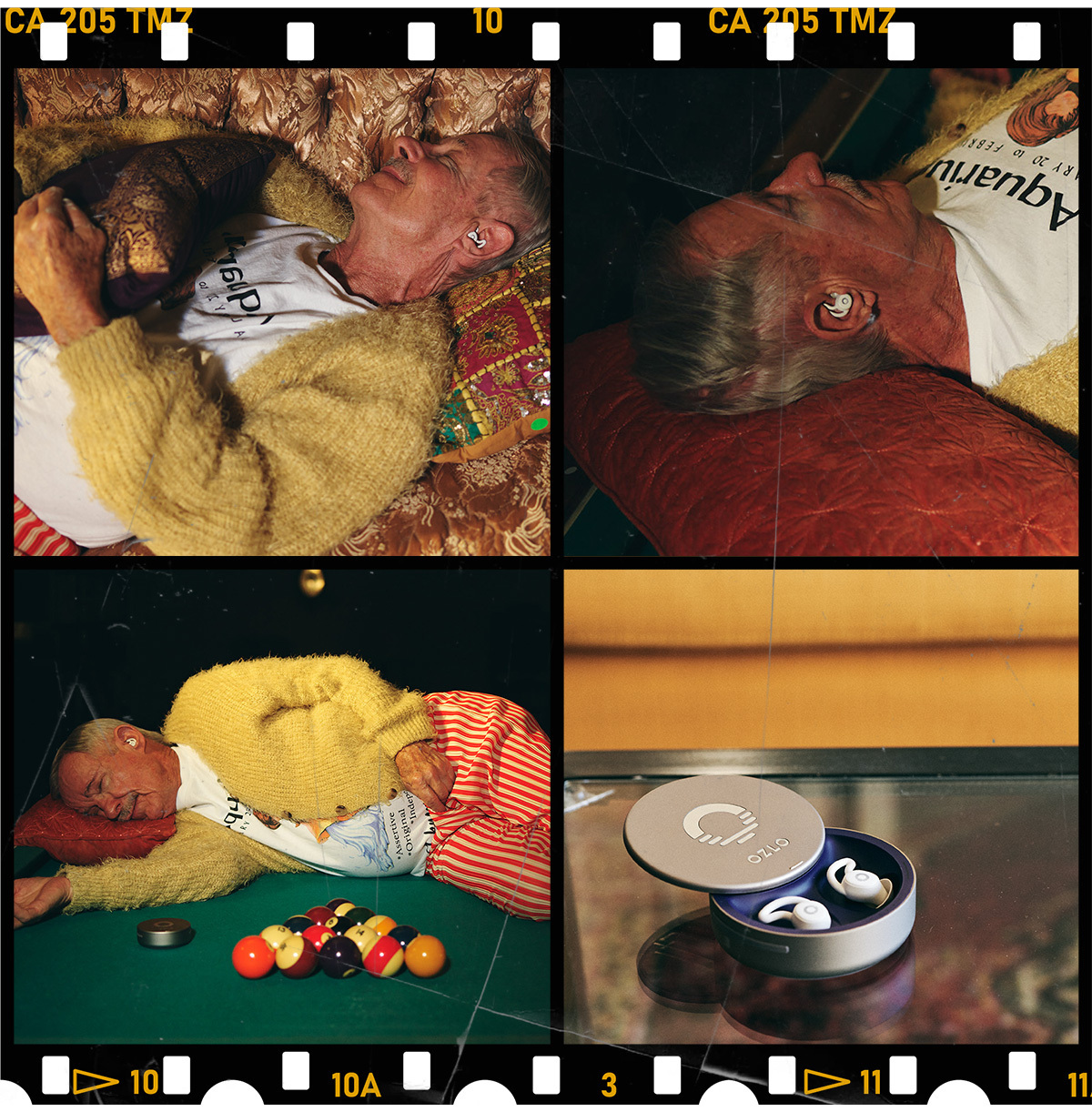 A man wearing Ozlo Sleepbuds