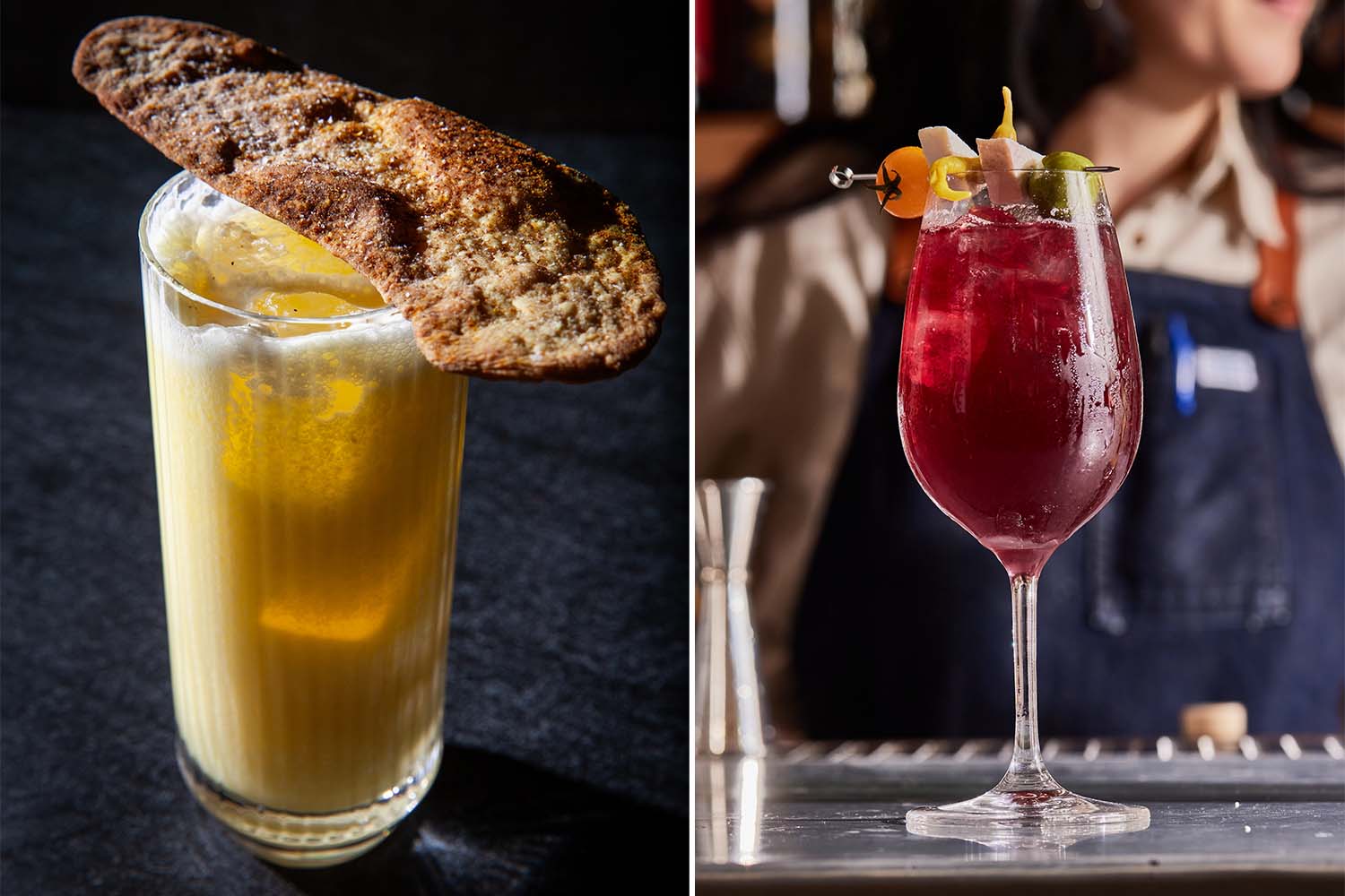 Dearly Beloved's Indian Spiced Margarita; Corzetti Pizza Spritz