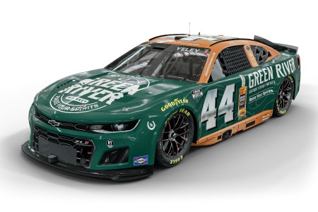 Green River Whiskey Chevrolet No. 44 car, which driver J.J. Yeley will be driving in his attempt to qualify for the Daytona 500