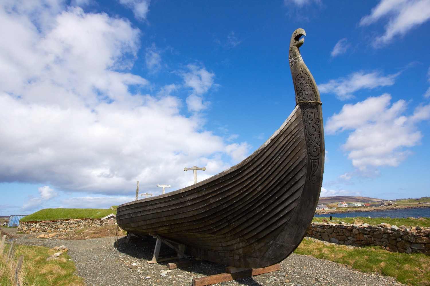 Viking longship replica