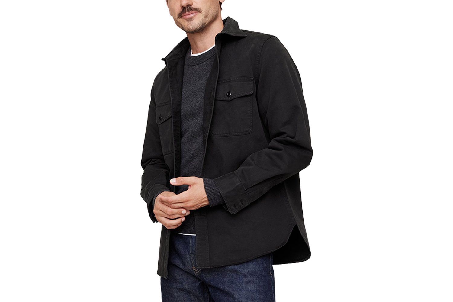 Banana Republic Cotton Twill Shirt Jacket