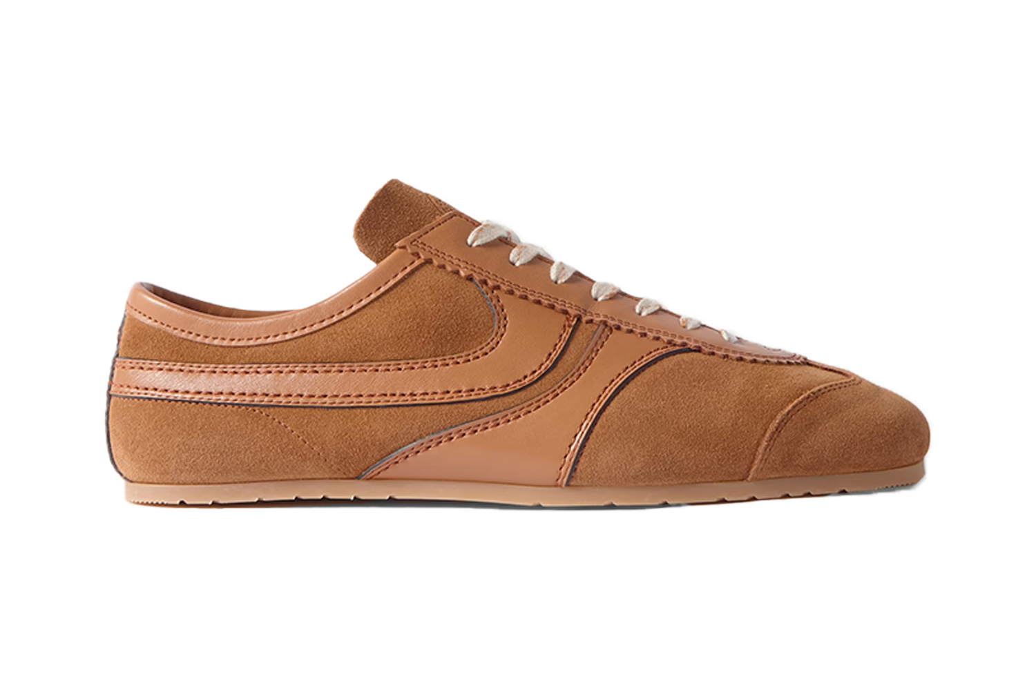 Dries Van Noten Leather-Trimmed Suede Sneakers