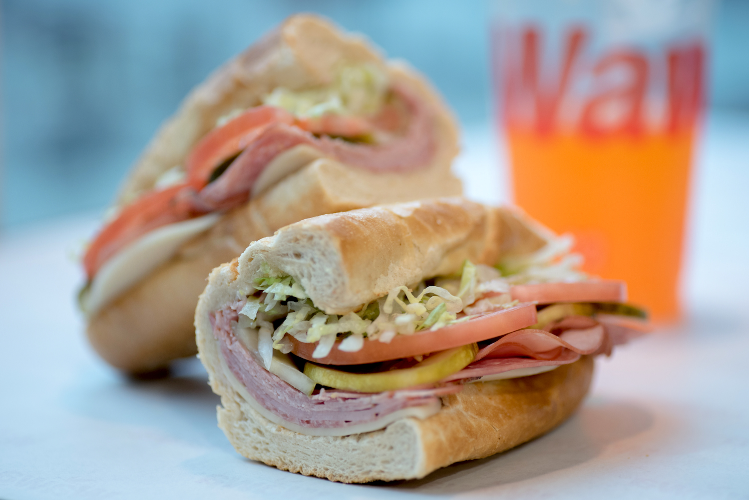 Italian hoagie on toasted roll at Wawa