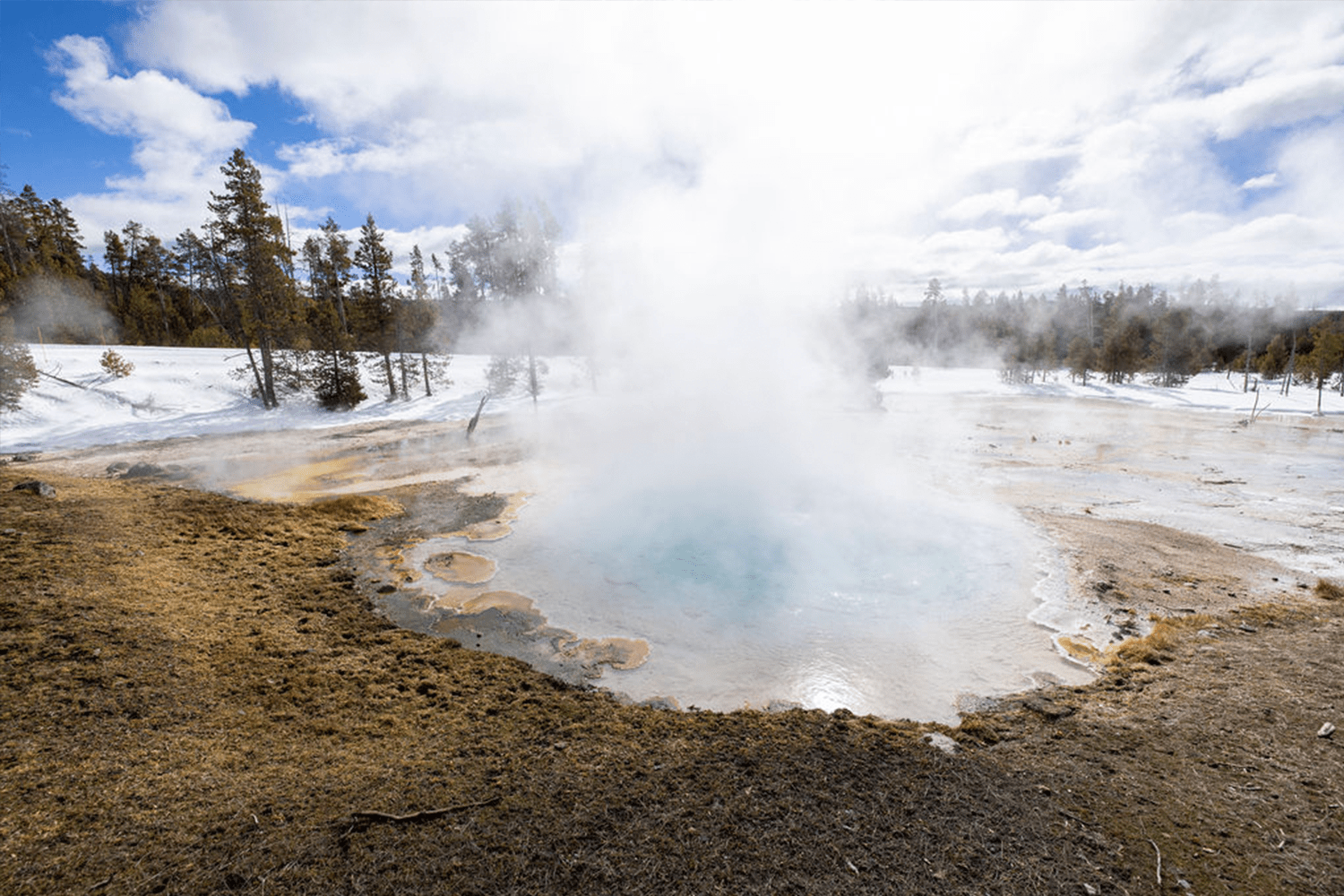 old faithful smoking