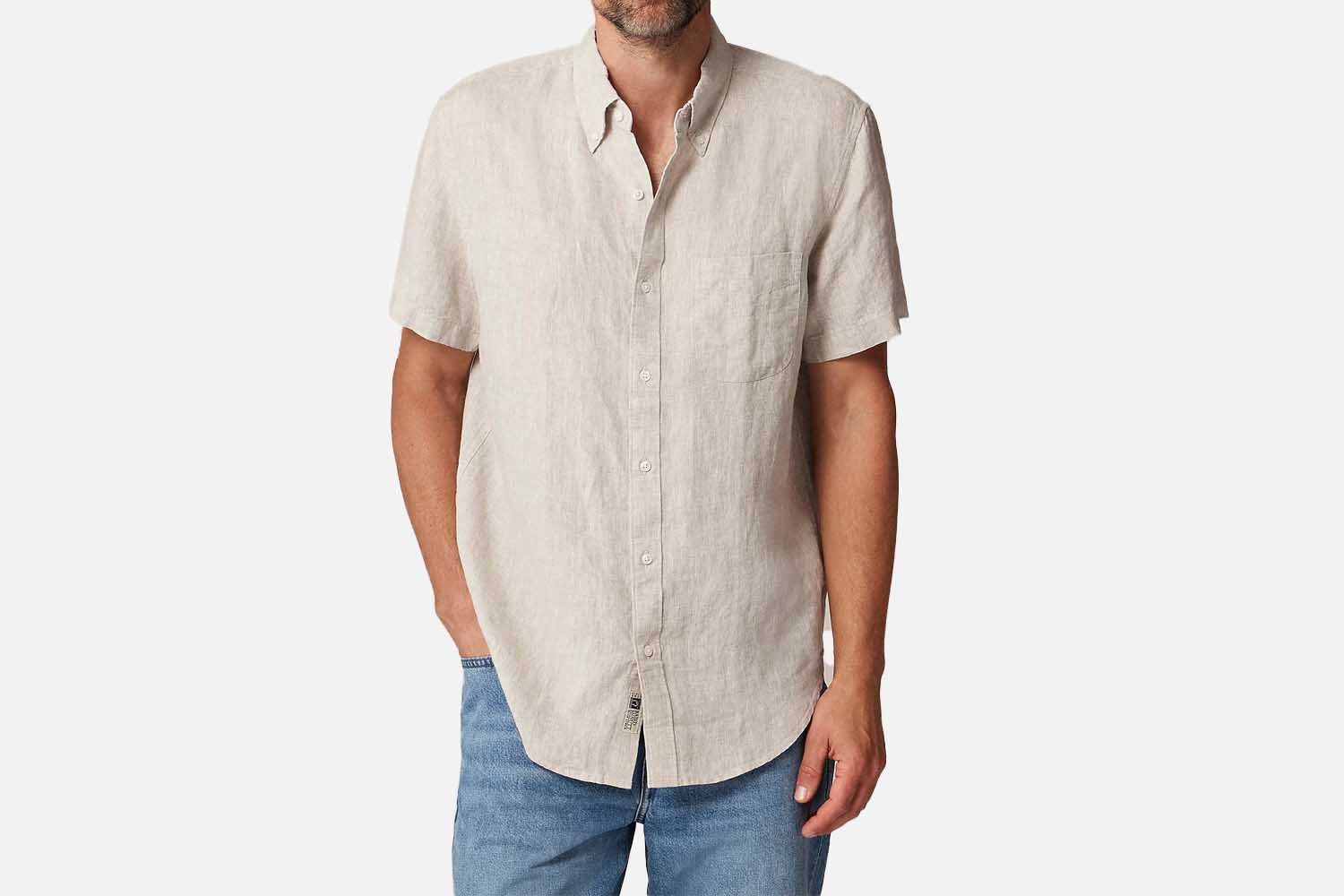 J.Crew Short-Sleeve Baird McNutt Irish Linen Shirt