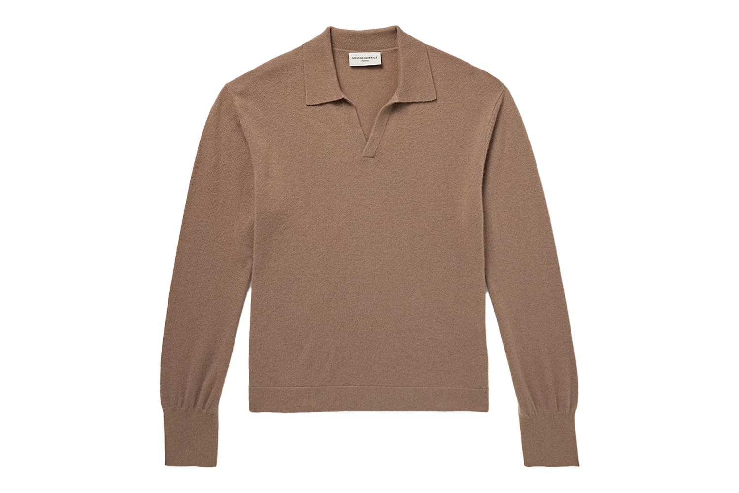 Officine Générale Simone Cashmere Polo Shirt