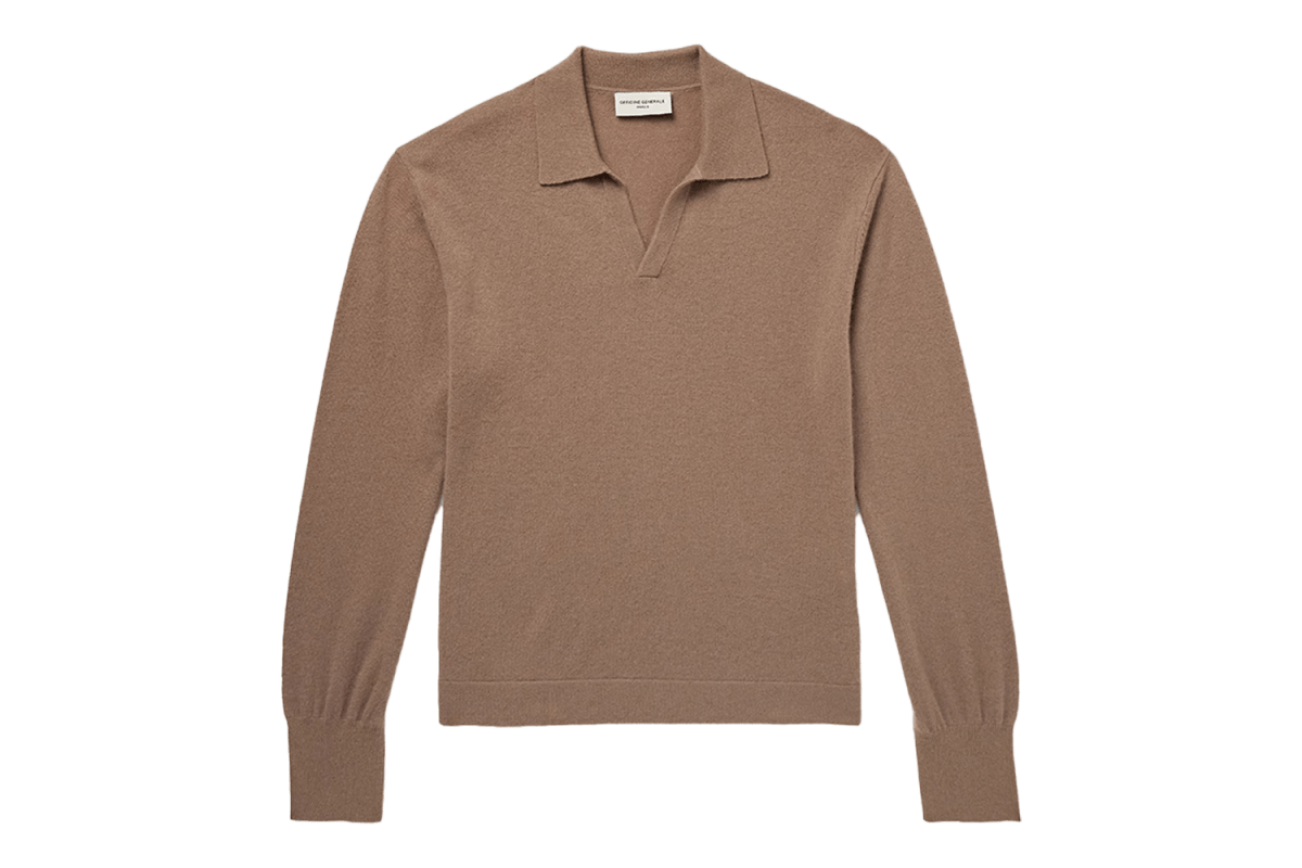 Officine Générale Simone Cashmere Polo Shirt
