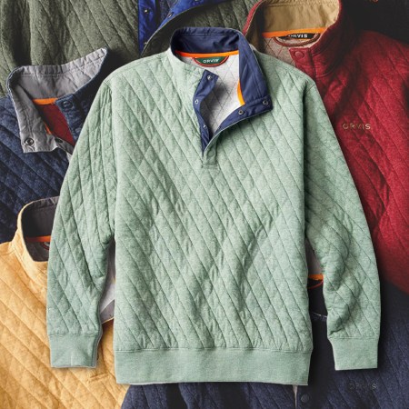 The Orvis Outdoor Quilted 1/4-Snap Sweatshirt, which we reviewed at InsideHook