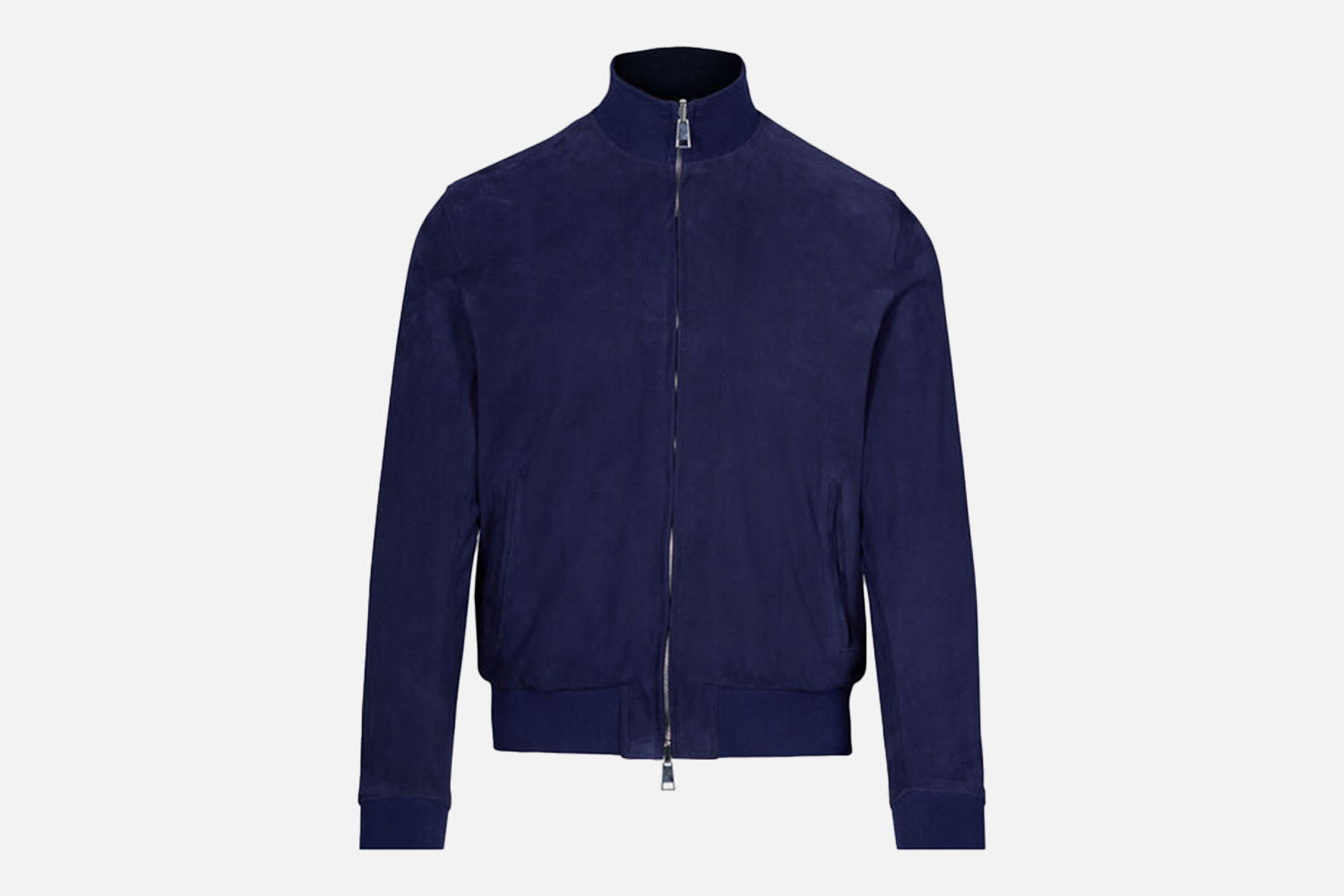 Paul Stuart Reversible Suede Bomber Jacket