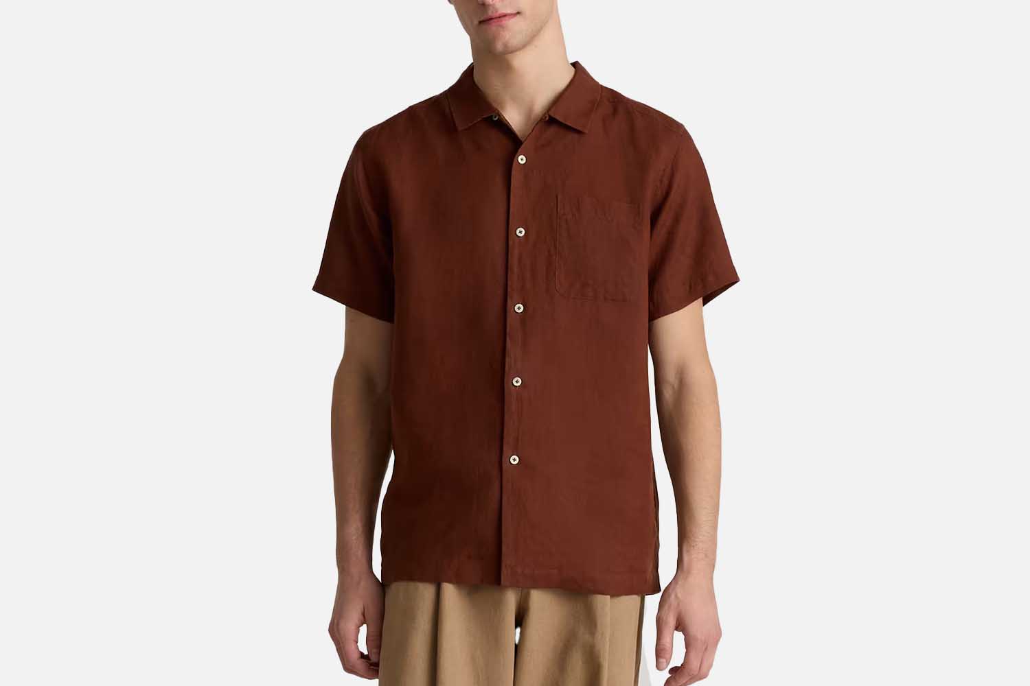 Quince 100% European Linen Camp Shirt