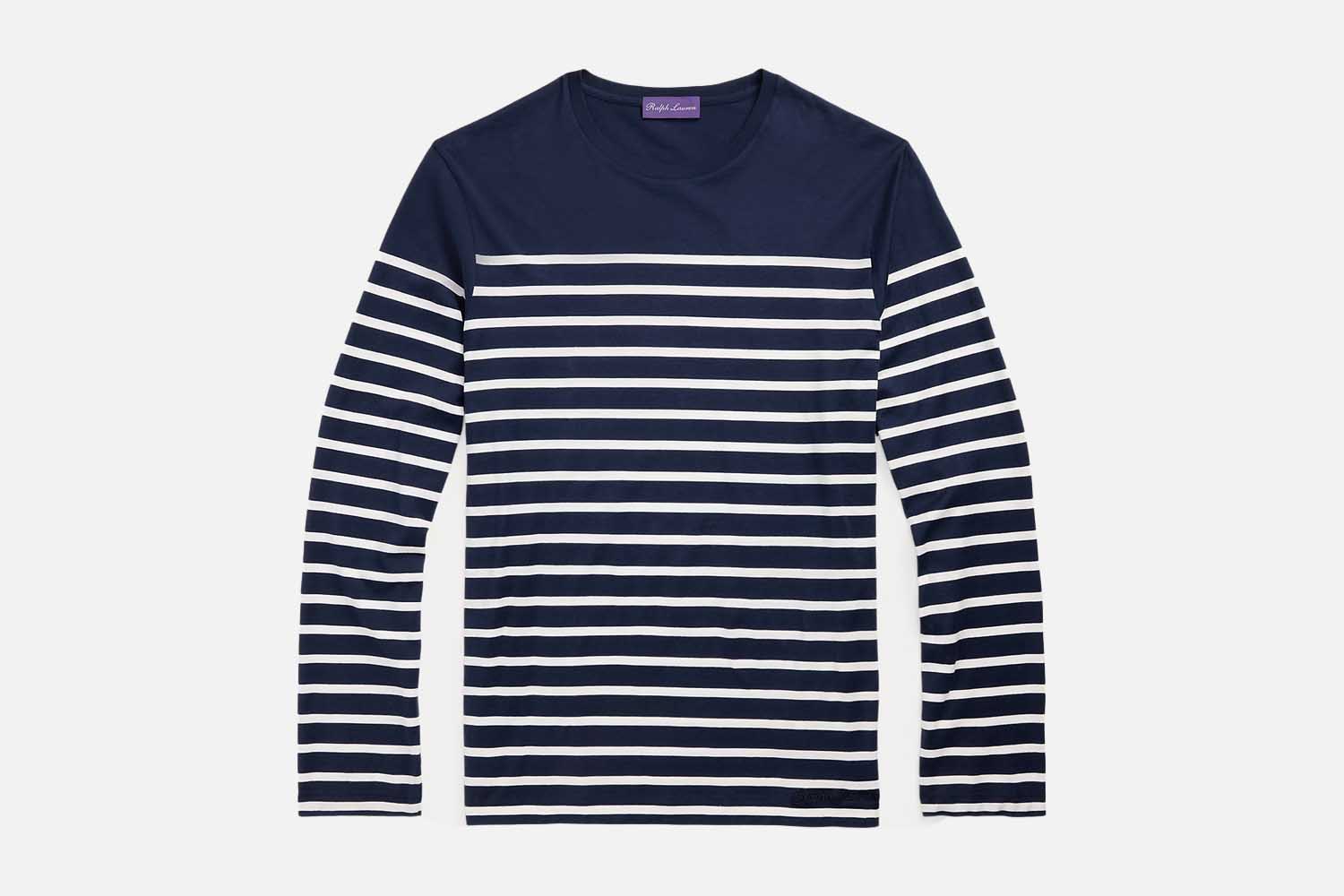 Ralph Lauren Striped Lisle Long-Sleeve T-Shirt