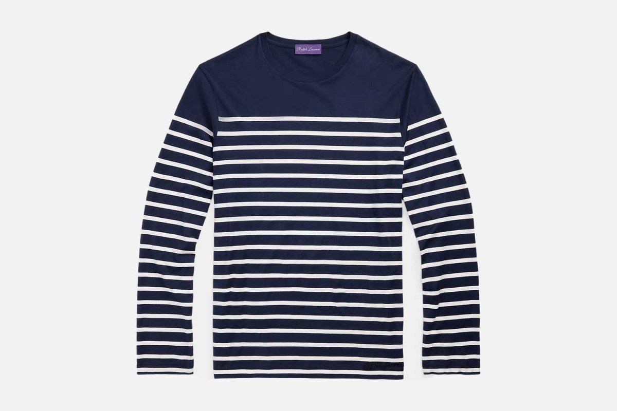 Ralph Lauren Striped Lisle Long-Sleeve T-Shirt