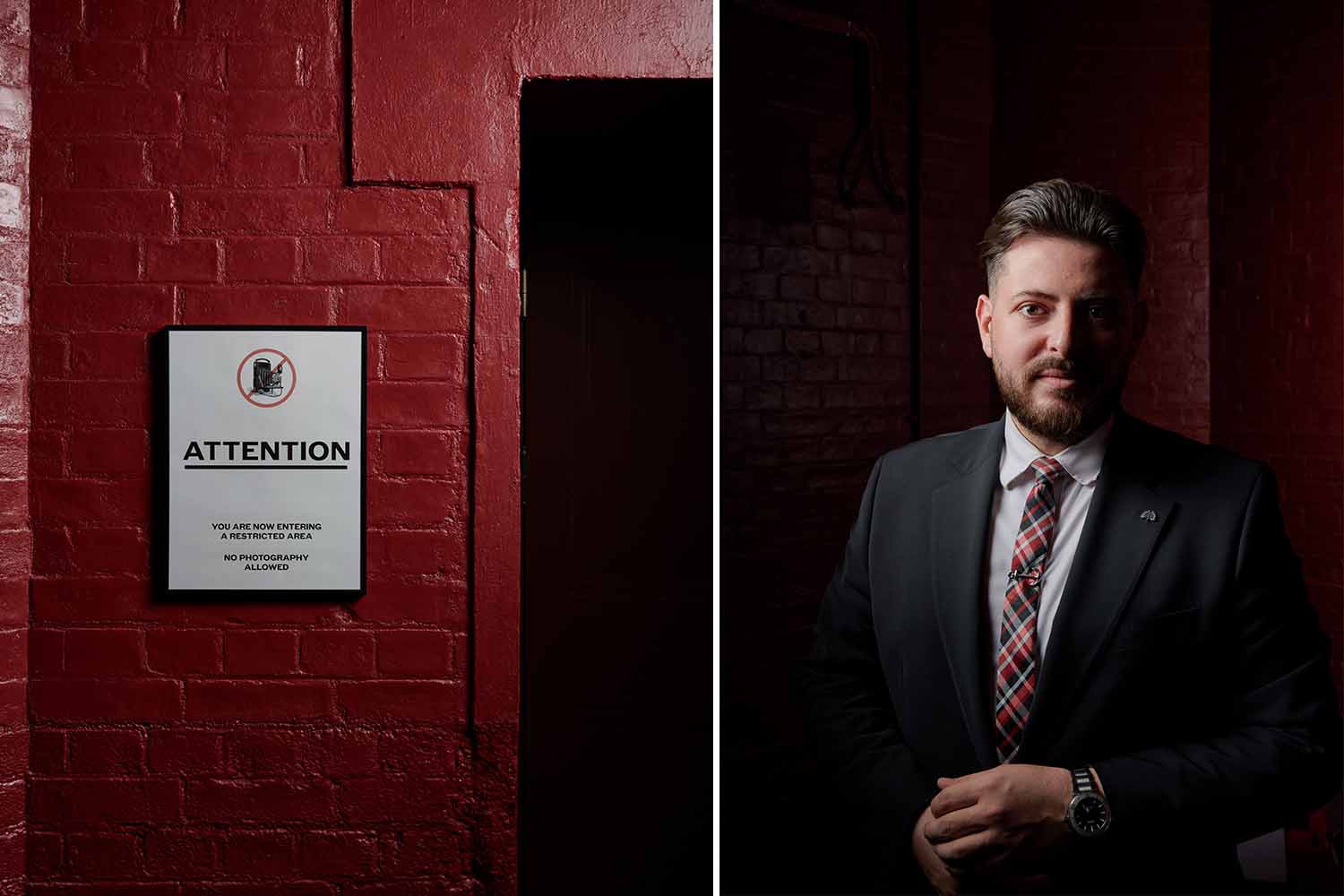 Outside The Spy Bar; Sotiris Konomi, Bar Manager at The Spy Bar
