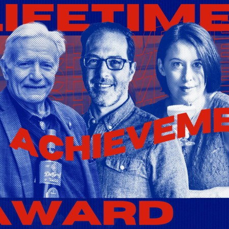 Dale DeGroff, Greg Boehm, Julie Reiner, winners of The Spill Award for Lifetime Achievement