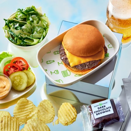 Shake Shack burger and sides