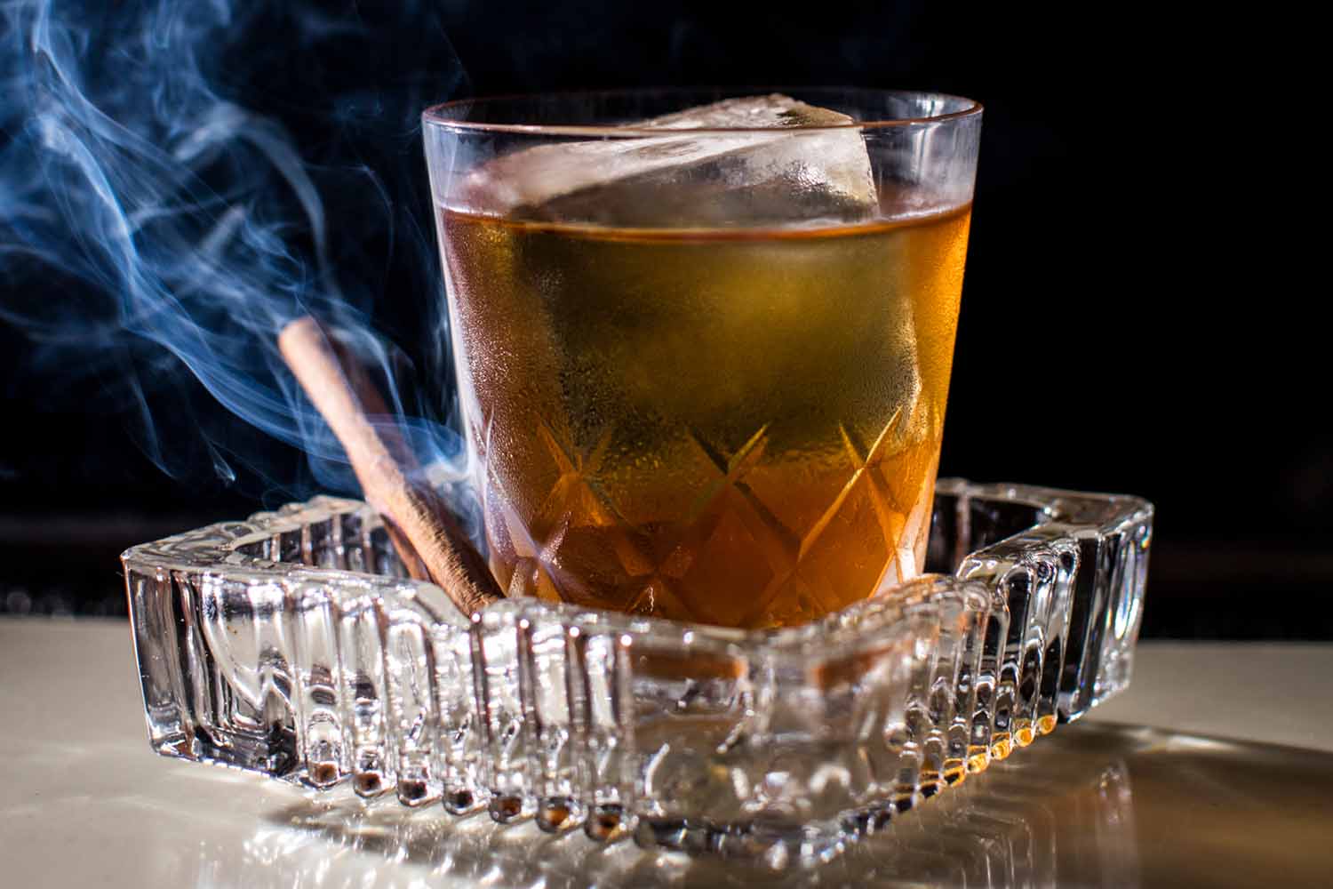 Cigar Box cocktail at the Roosevelt Room in Austin
