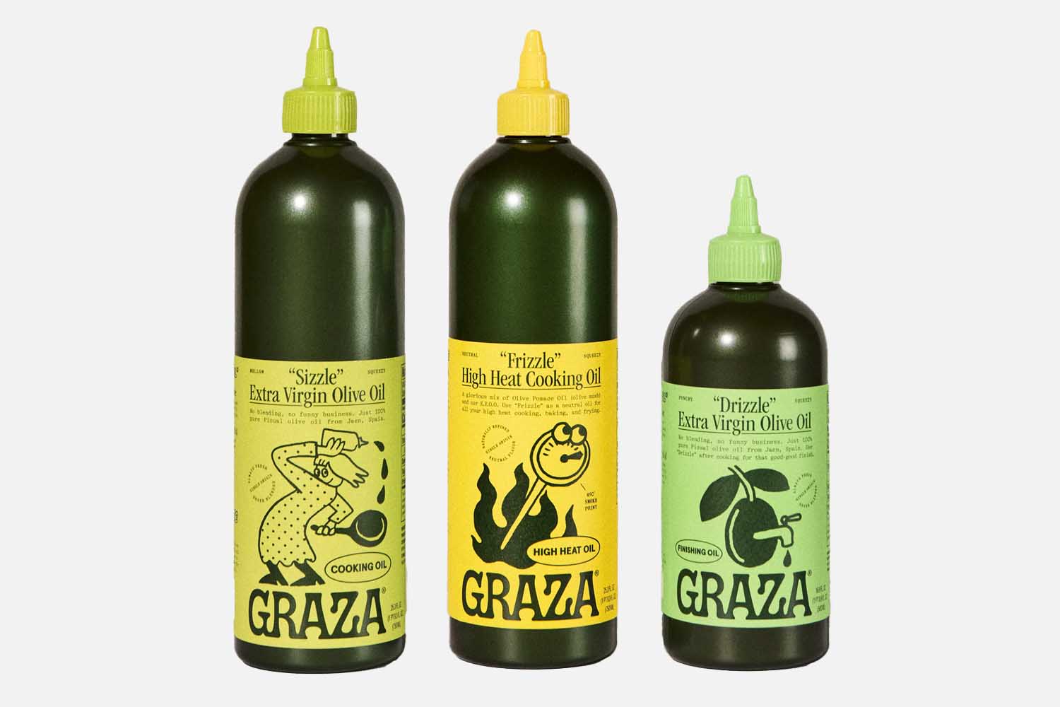 Graza “The Trio” Sizzle, Drizzle, & Frizzle Set