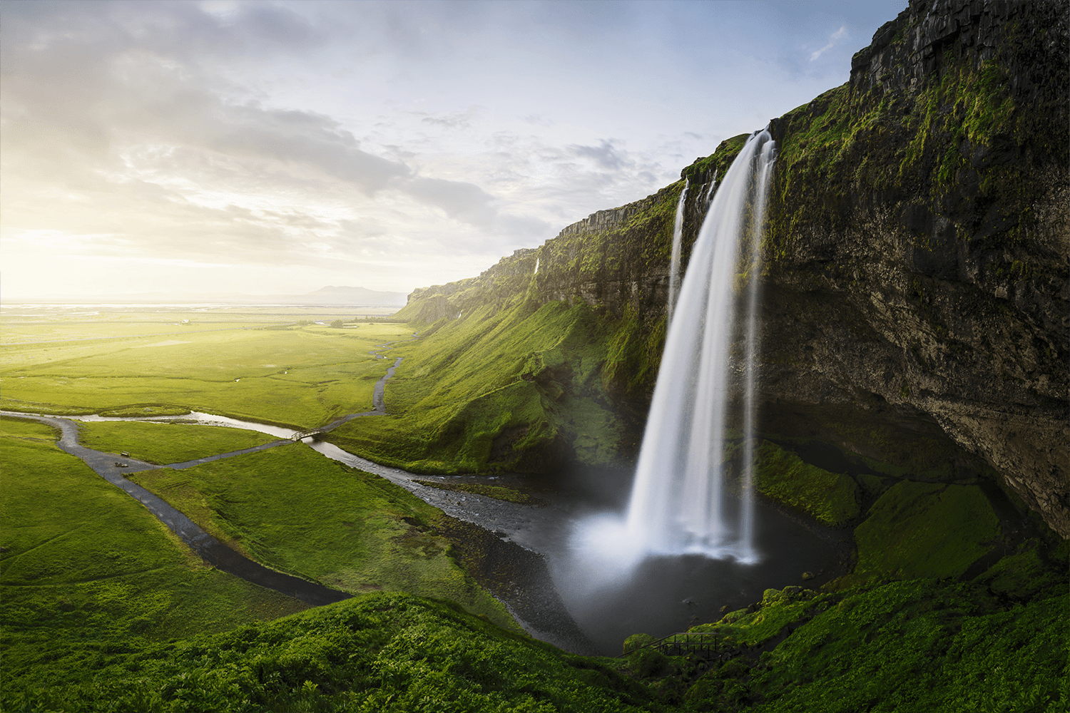 Seljalandsfoss waterfall in Iceland