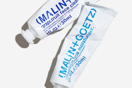 two tubes of Malin+Goetz cleansers