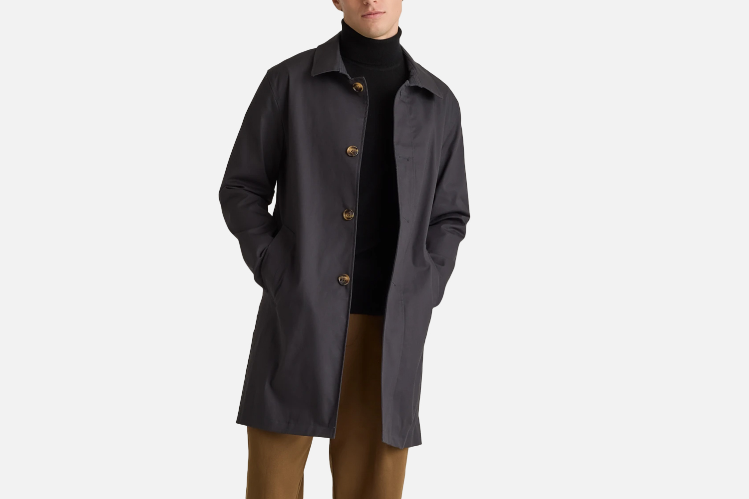Quince Comfort Stretch Trench Coat