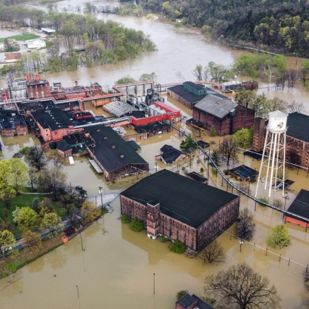 Flooding at Buffalo Trace Distillery