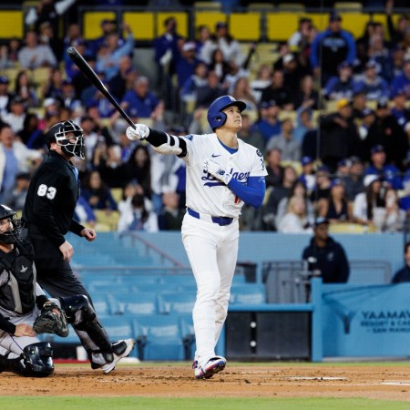Shohei Ohtani after hitting a home run