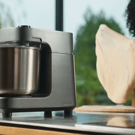 The Ooni Halo Pro Spiral Mixer, which we tested and reviewed after loving their Ooni's pizza ovens
