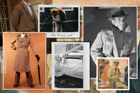 Trench coat collage