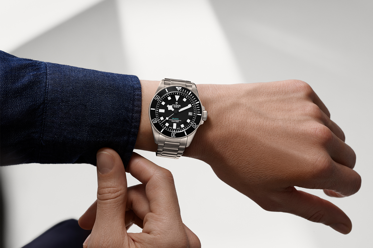 Tudor Pelagos Ultra dive watch on the wrist