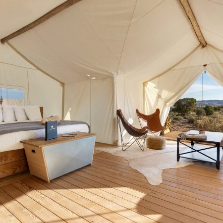 Under Canvas tent