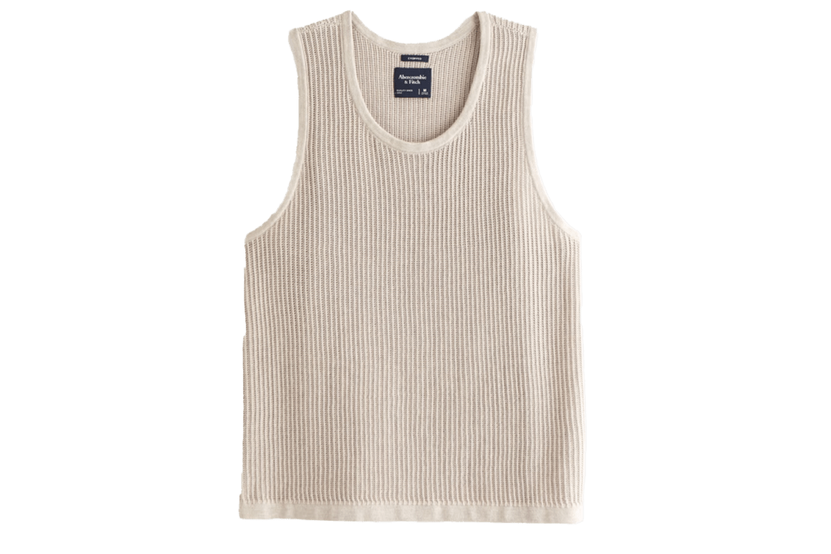 Abercrombie Cropped Classic Stitch Sweater Tank