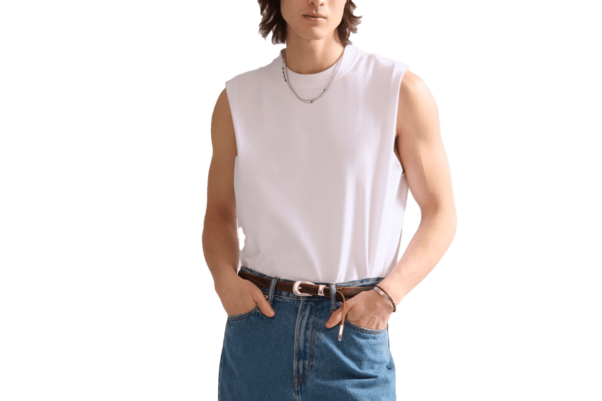 Abercrombie Premium Heavyweight Cropped Tank