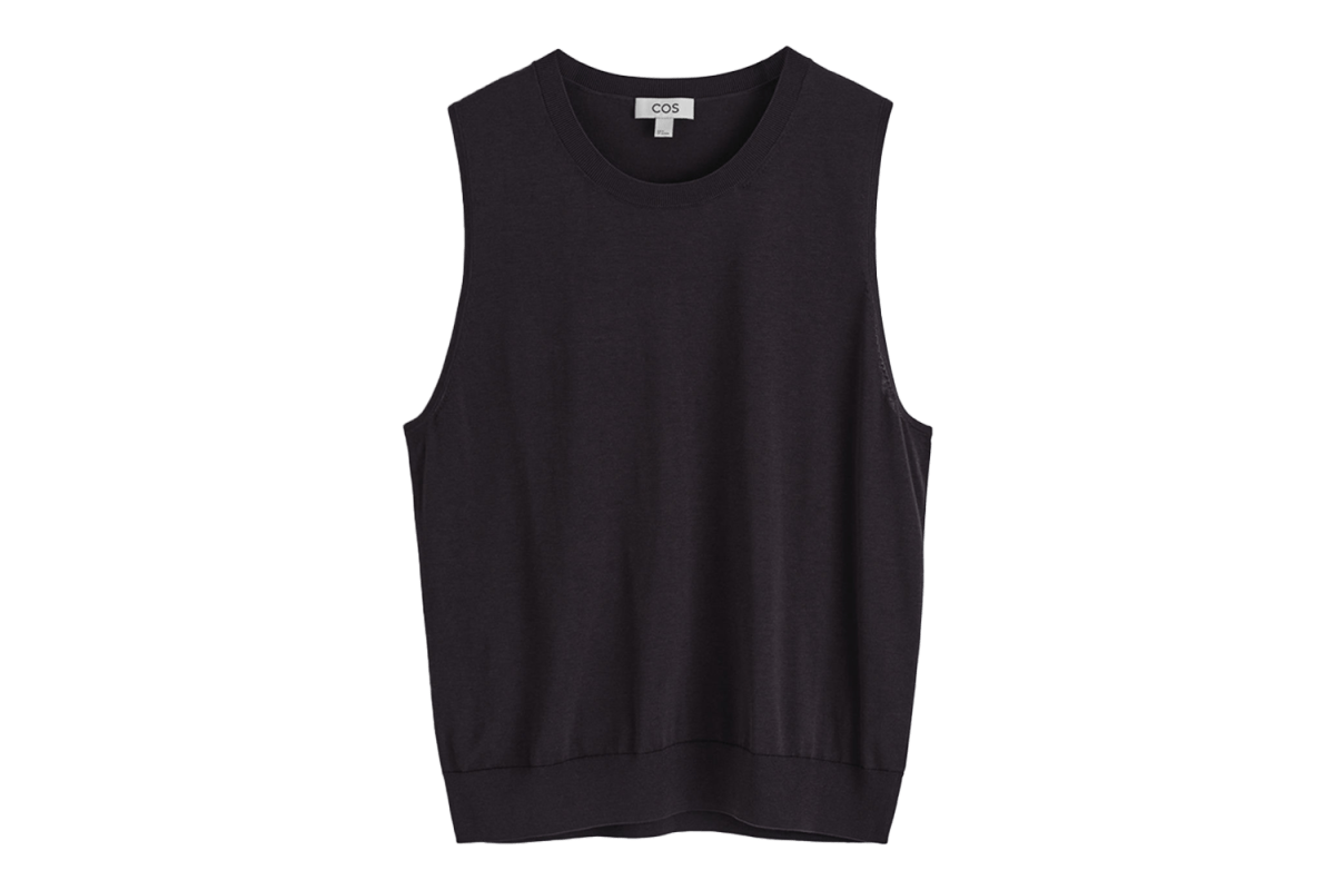 COS Relaxed Knitted Silk Vest
